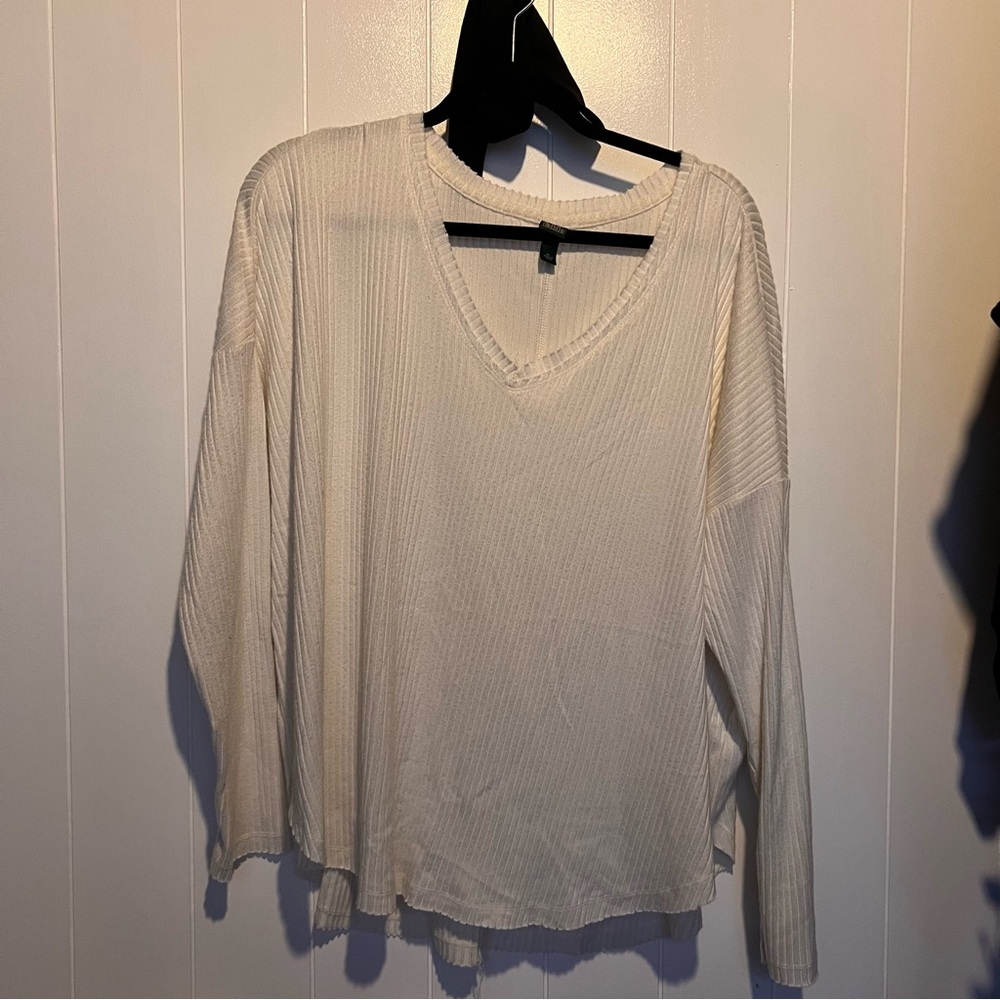 plush wild fable v neck long sleeve